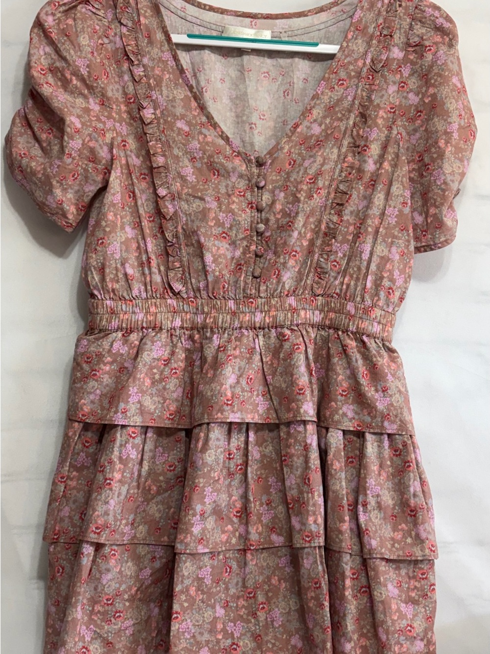 LoveShackFancy Roth Dress Pink Small - Picture 3 of 14